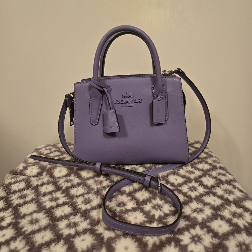 Coach Purple Andrea Crossbody Bag